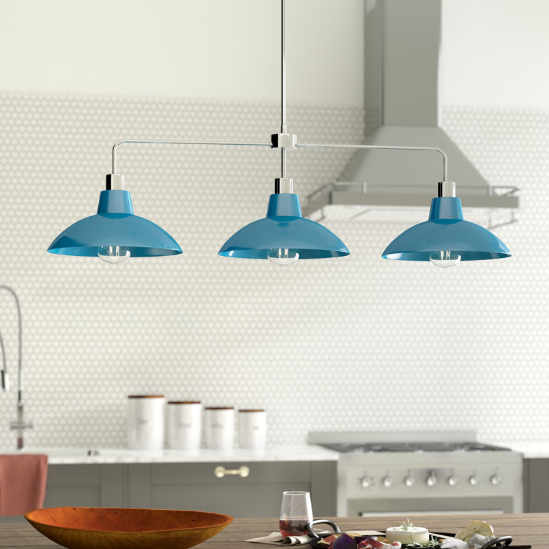 Mercury Row Delk 3Light Kitchen Island Pendant & Reviews Wayfair.co.uk
